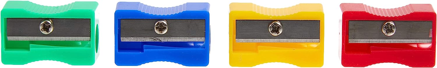 Hainenko Plastic Pencil Sharpeners - Assorted (Pack of 100