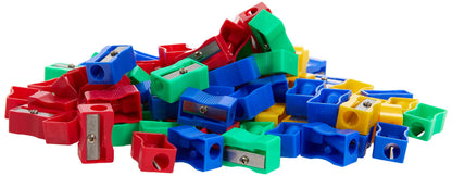 Hainenko Plastic Pencil Sharpeners - Assorted (Pack of 100