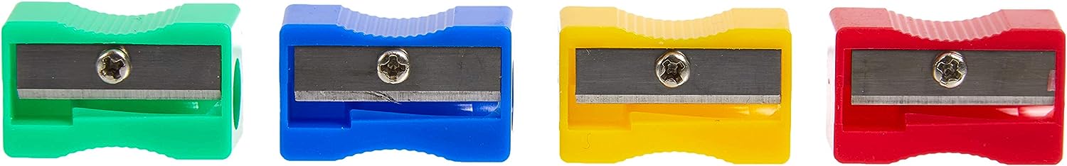 Hainenko Plastic Pencil Sharpeners - Assorted (Pack of 100