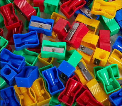 Hainenko Plastic Pencil Sharpeners - Assorted (Pack of 100