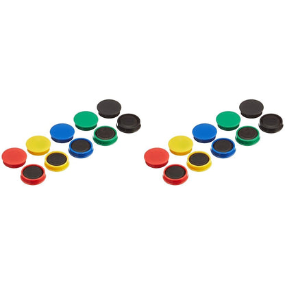 Q-Connect KF02643 Assorted 25mm Magnet (Pack of 20