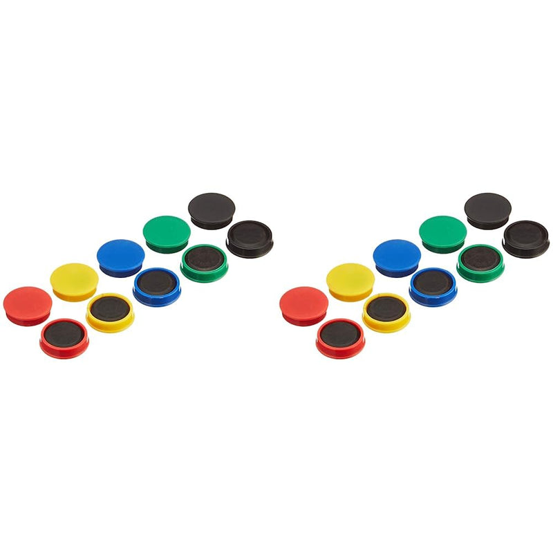 Q-Connect KF02643 Assorted 25mm Magnet (Pack of 20