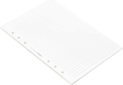 Filofax - Recambio de hojas para archivador (tamaño A5, a rayas), color blanco