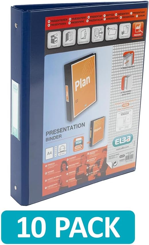Elba Vision A4 25 mm 4 Ring Binder