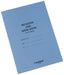 Exacompta - Ref E300Z - Guildhall Register & Mark Book (48 Pages) - 298 x 202mm in Size, 50 Entries Per Page, Manilla Cover, White Woven Paper - Blue Cover