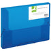Q-Connect Elasticated Box File - Blue Single
