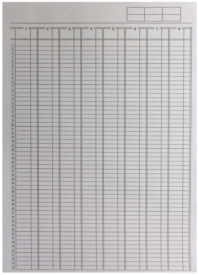 Q-Connect A4 8-Column Analysis Pad A4 8-Column