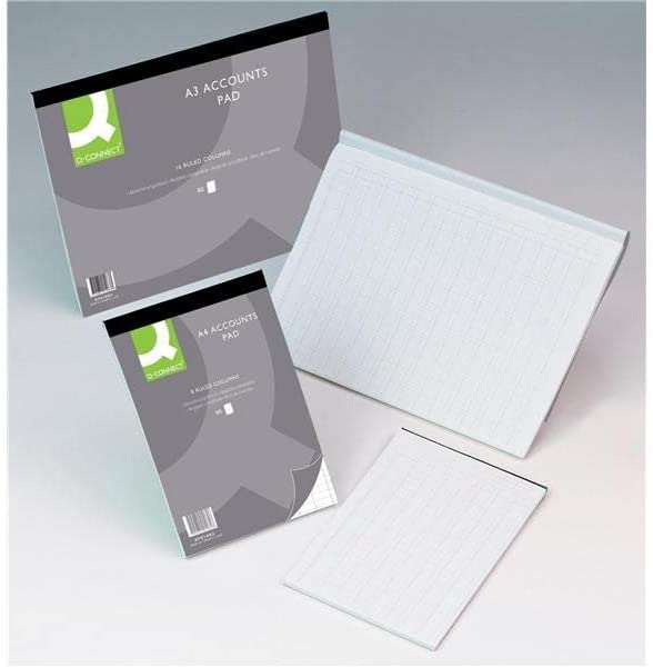Q-Connect A4 8-Column Analysis Pad A4 8-Column