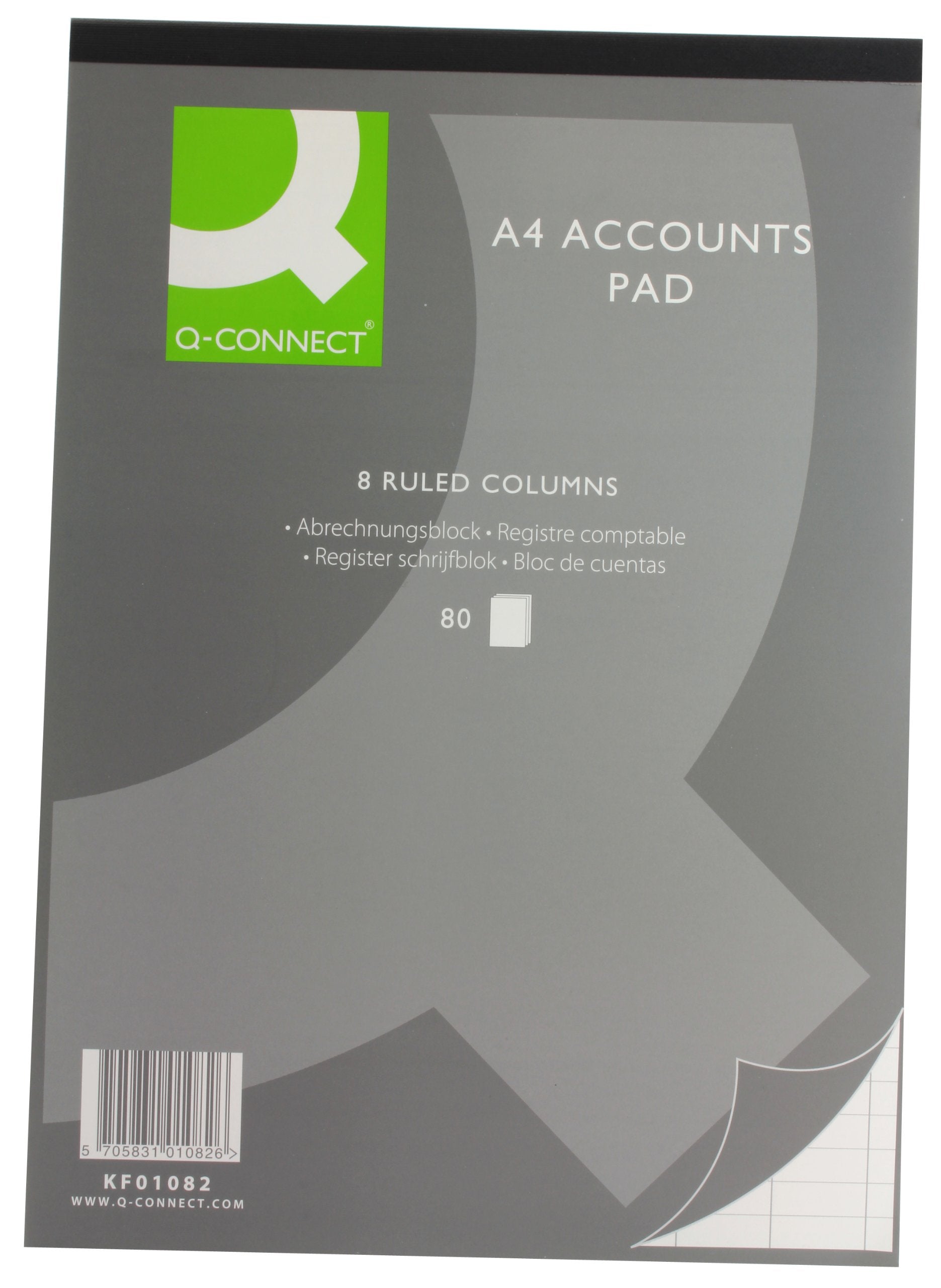 Q-Connect A4 8-Column Analysis Pad A4 8-Column