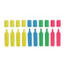 Whitebox Hi Glo Highlighter - Assorted Colours (Pack of 10