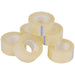 Q-Connect Easy Tear Polypropylene Tape 24mmx33m 1 Inch Core Clear (Pack of 6