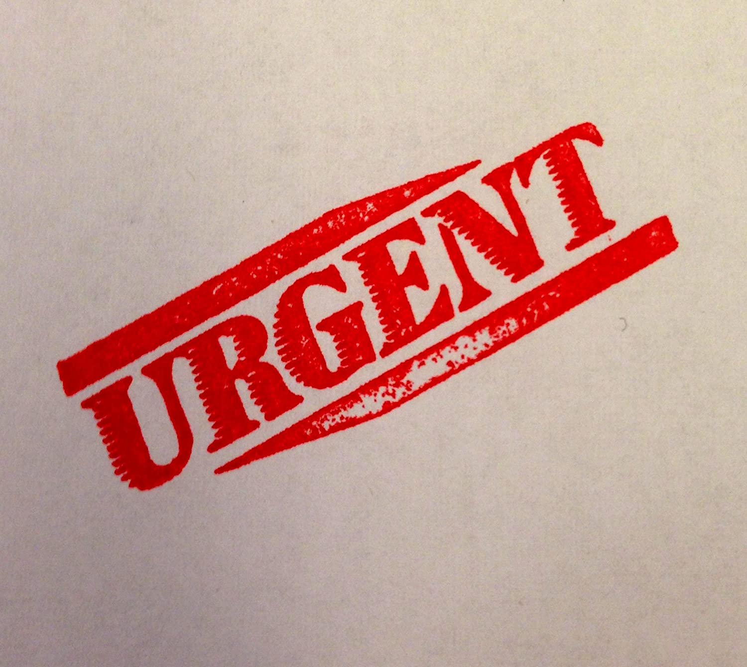 Colop"Urgent" Green Line Word Stamp - Red,38 x 14mm