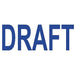 Colop"Draft" Green Line Word Stamp - Blue