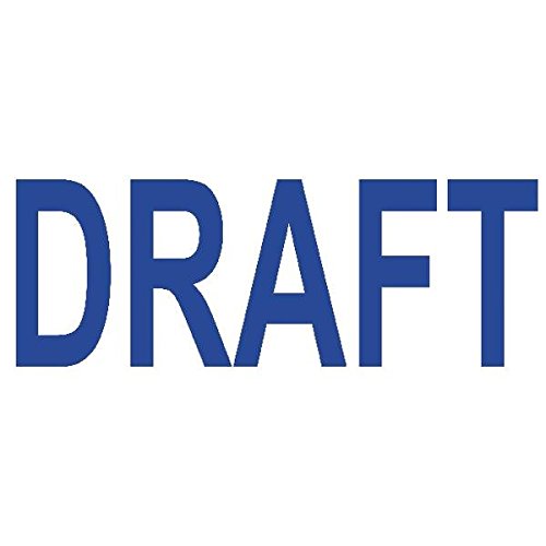 Colop"Draft" Green Line Word Stamp - Blue