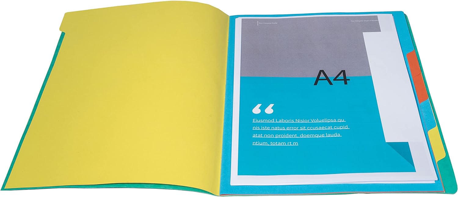 Exacompta Europa Multipart File, A4, 400gsm, 7 Sections