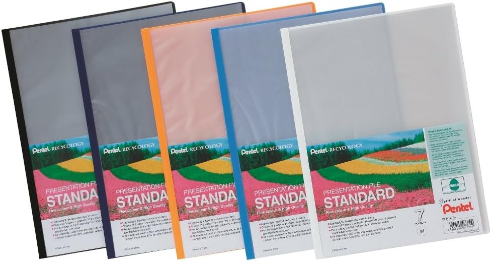 Pentel DCP1407A Recycology A4 Presentation File with 7 Pocket