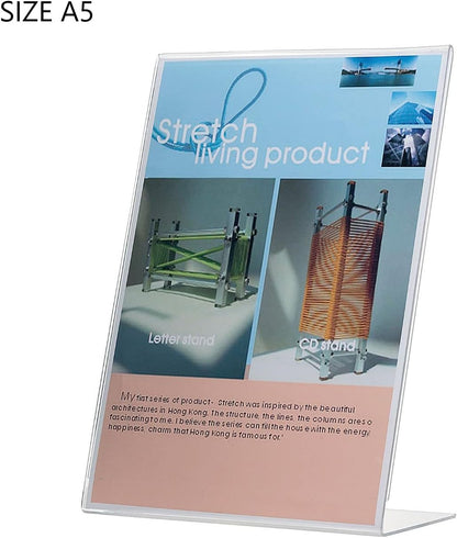 Q-Connect Slanted Sign Holder L-Shape A5