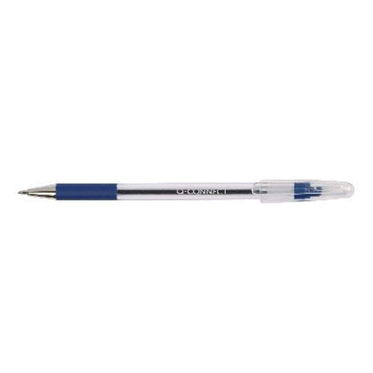 Q-Connect Grip Stick Ballpoint Pen Medium Blue (20 Pack