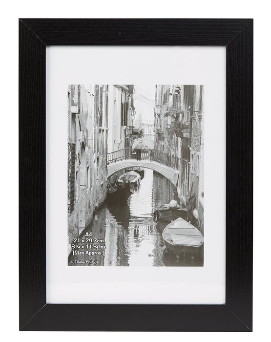 Photo Album Co Blk Wood Cert A4 Noglass