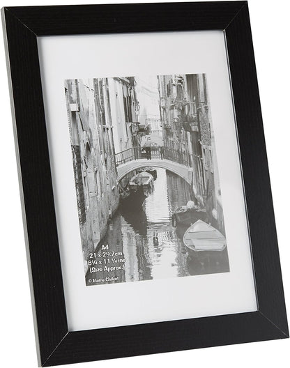 Photo Album Co Blk Wood Cert A4 Noglass