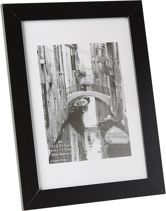 Photo Album Co Blk Wood Cert A4 Noglass