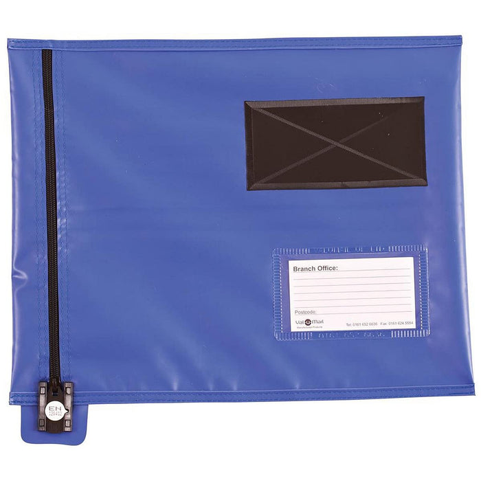 Versapak Réf CVF1BL Pochette courrier Nylon enduit PVC Bleu 286 x 336 mm (Import Royaume Uni