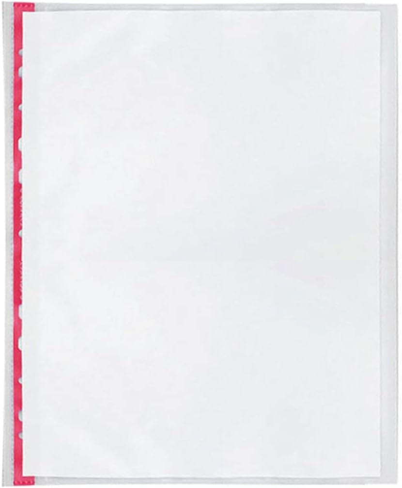 Q-Connect Punched Pocket A4 Deluxe Side-Opening Orange Peel Strip (Pack of 25