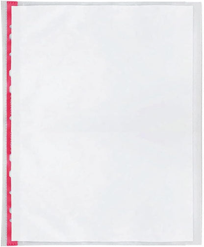 Q-Connect Punched Pocket A4 Deluxe Side-Opening Orange Peel Strip (Pack of 25