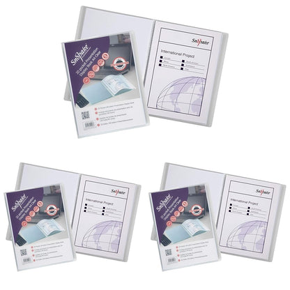Snopake A4 Presentation Display Book 20 Pockets – Clear  Ref: 11951 Clear A4 - 20 Pocket