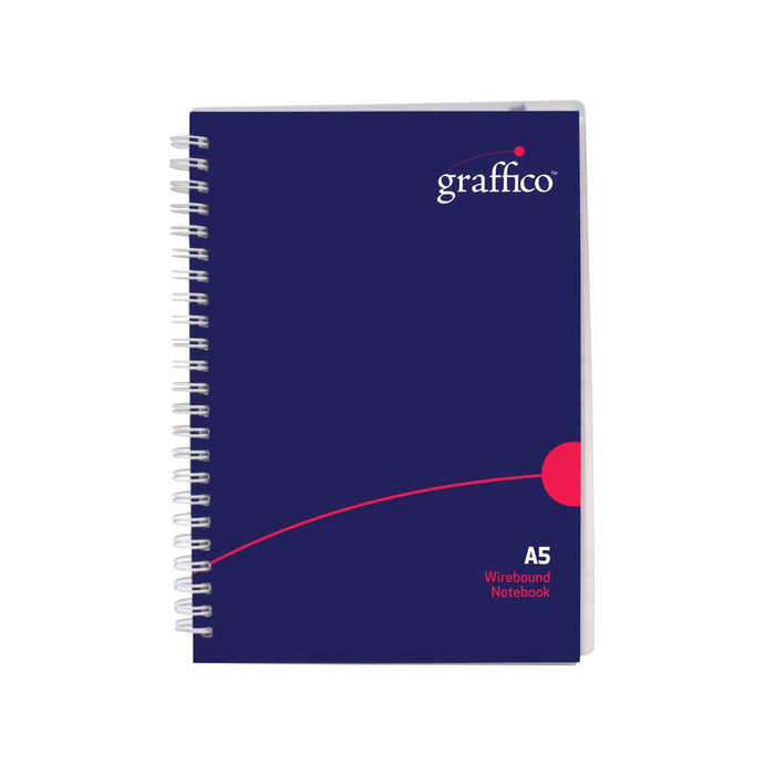GRAFFICO A5 Twin Wire Polypropylene Notebook of 140 Pages (Pack of 1