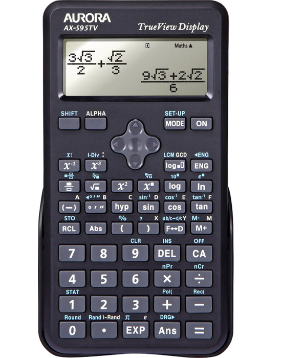 Aurora Dot Matrix Scientific Calculator - Black (Pack of 1), AX-595TV