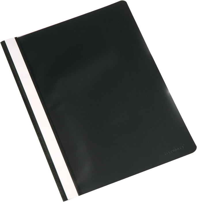 Q-Connect A4 Project Folder - Black (Pack of 25