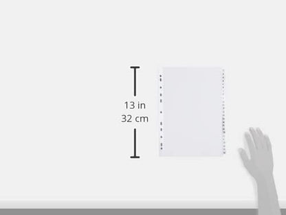 Q-Connect 1-50 Index Multi-Punched Reinforced Board Clear Tab A4 White (Pack of 4