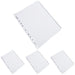 Q-Connect 1-50 Index Multi-Punched Reinforced Board Clear Tab A4 White (Pack of 4