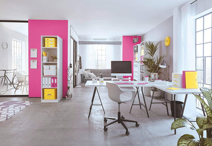 Leitz 53611023, Briefkorb Duo Colour, Wow, Weiß / Pink, 1 Stück