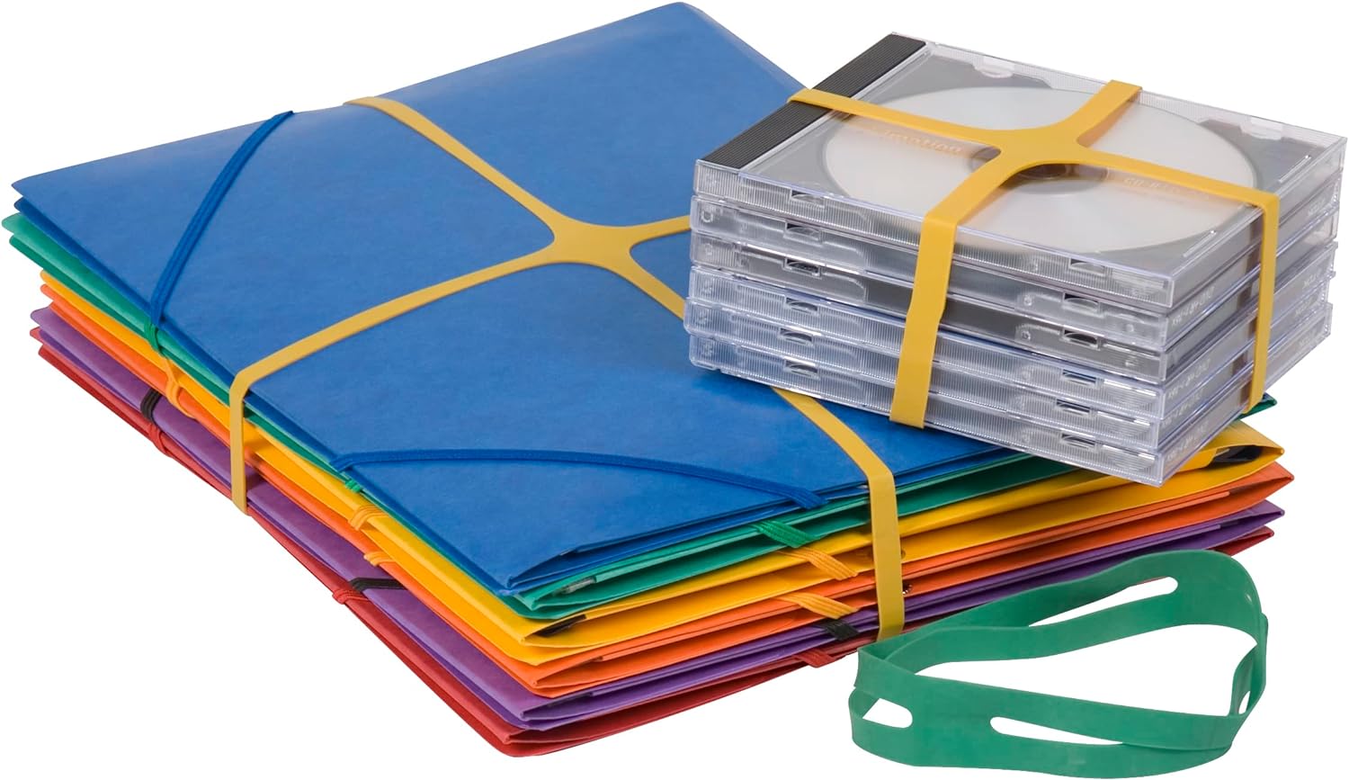 Q-Connect X-Band Rubber Bands 100 x 11 mm Assorted Colours 100 g KF14679