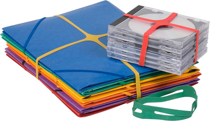 Q-Connect X-Band Rubber Bands 100 x 11 mm Assorted Colours 100 g KF14679