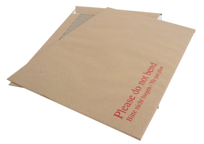 Q-Connect C4 Envelopes Board Back Peel and Seal 115gsm Manilla (Pack of 10