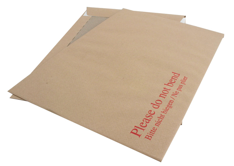 Q-Connect C4 Envelopes Board Back Peel and Seal 115gsm Manilla (Pack of 10