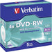 Verbatim DVD-RW 4X Speed 10er Pack Jewel Case DVD-Rohlinge Re-recordable