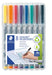 STAEDTLER 315 WP8 Lumocolor Non-Permanent Pen, Medium Line Width, 1.0mm - Assorted Colours (Pack of 8