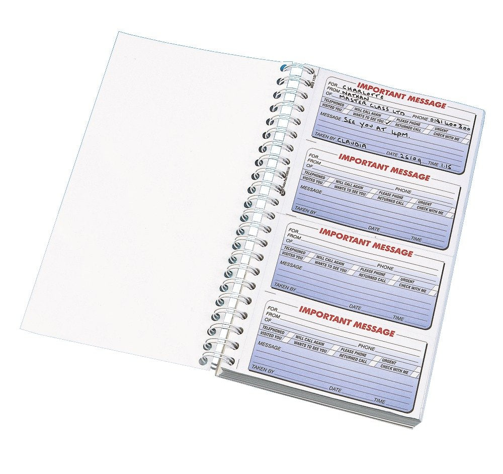 Q-Connect Duplicate Telephone Message Book 400 Messages