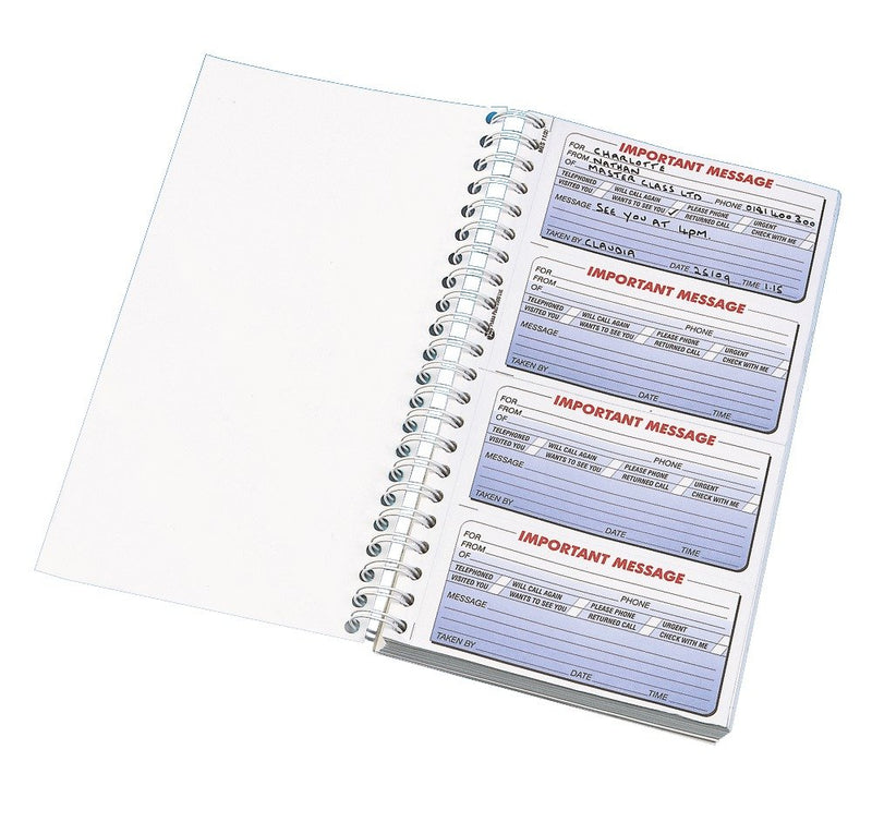 Q-Connect Duplicate Telephone Message Book 400 Messages