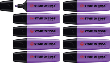 Highlighter - STABILO BOSS ORIGINAL - Pack of 10
