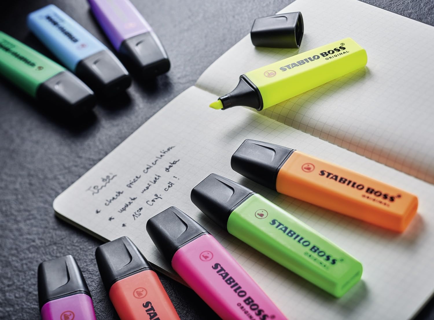 Highlighter - STABILO BOSS ORIGINAL - Pack of 10