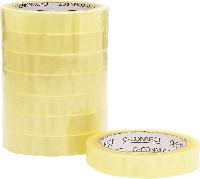 Q-Connect Adhesive Tape 19mm x 66m (Pack of 8