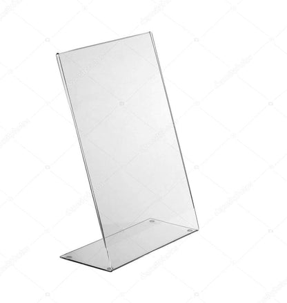 Q-Connect Slanted Sign Holder L-Shape Side-Loading A4