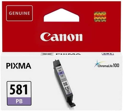 Cartouche d'encre Canon CLI-581PB (Bleu Photo