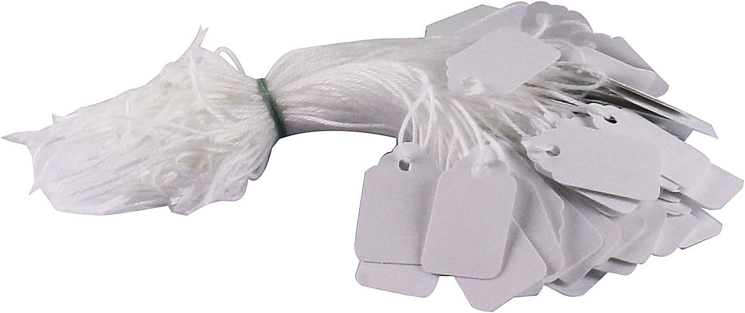 Q-Connect KF01616 Strung Ticket 27x16mm (Pack of 1000) - White