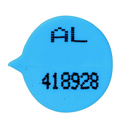 GoSecure VAL06850 S3B Numbered Round Seal - Blue (Pack of 500